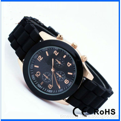 Rose Gold Case Watch, Silicone Watches
